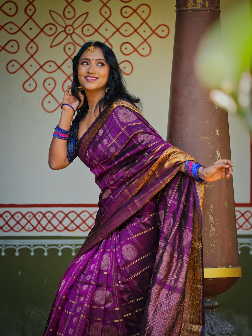 Pure Mangalagiri handloom silk sarees