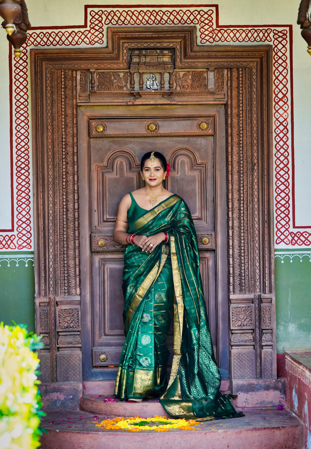 Pure Mangalagiri handloom silk sarees